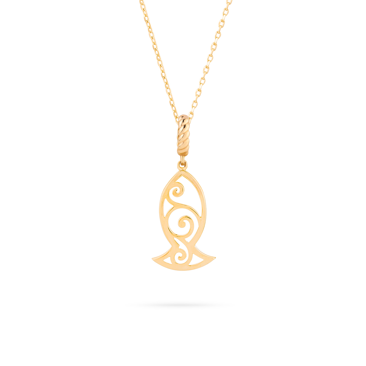 پلاک طلا ماهی