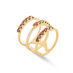 سه حلقه نگین بهنوش