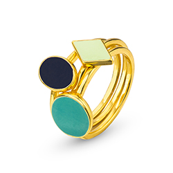 سه حلقه میناکاری