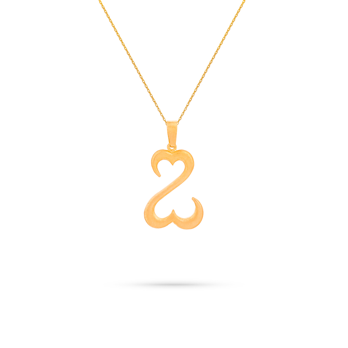 پلاک طلا قلب باز