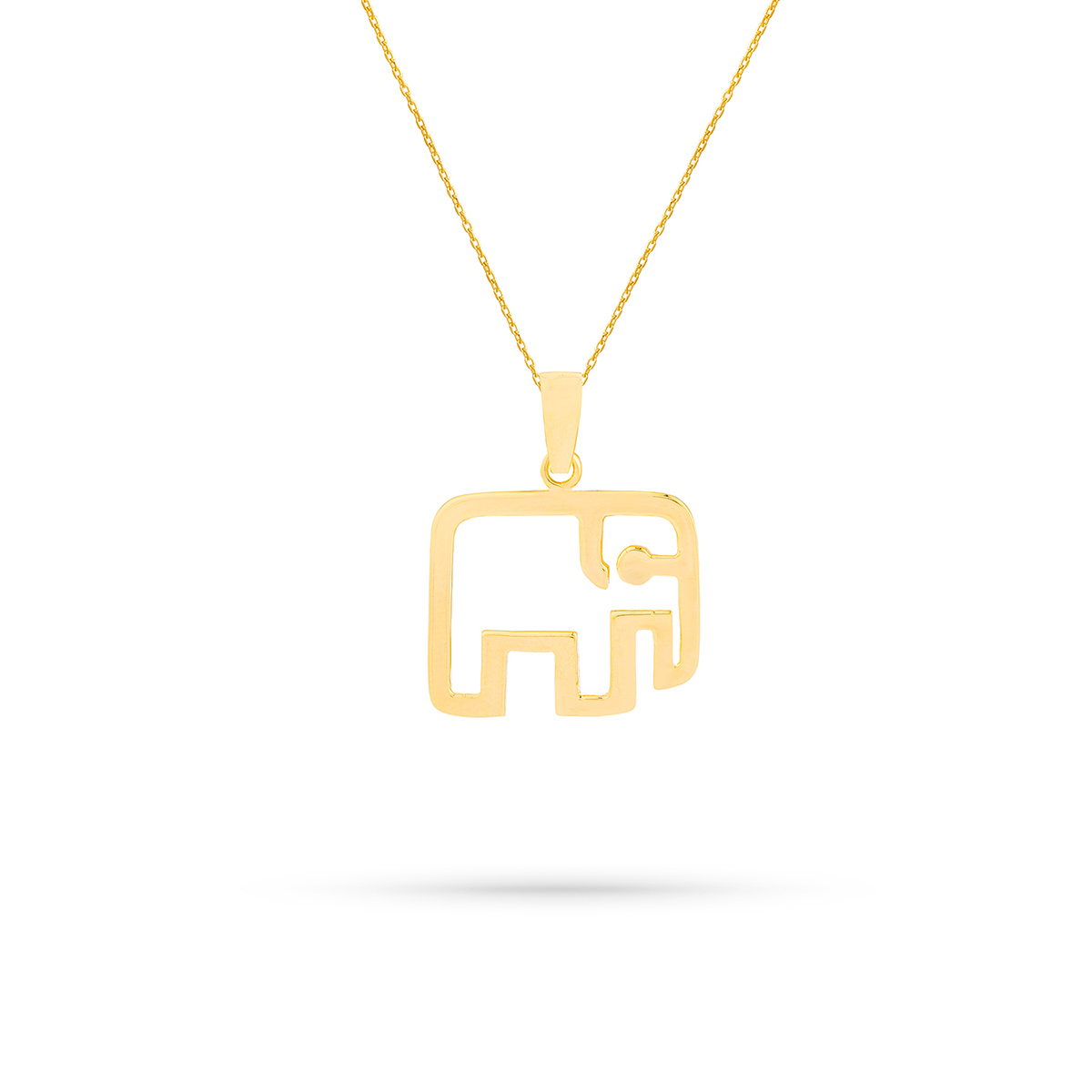 پلاک طلا فیل